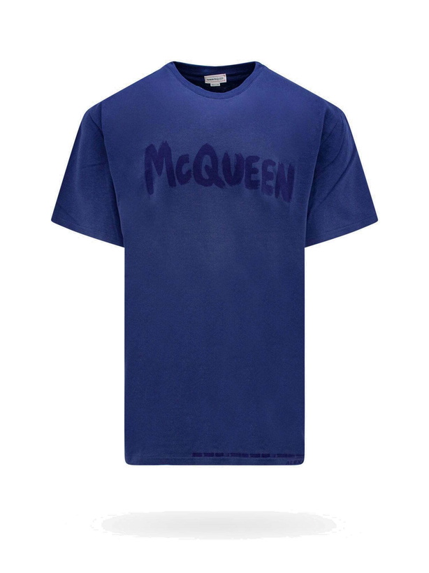 Photo: Alexander Mcqueen   T Shirt Blue   Mens