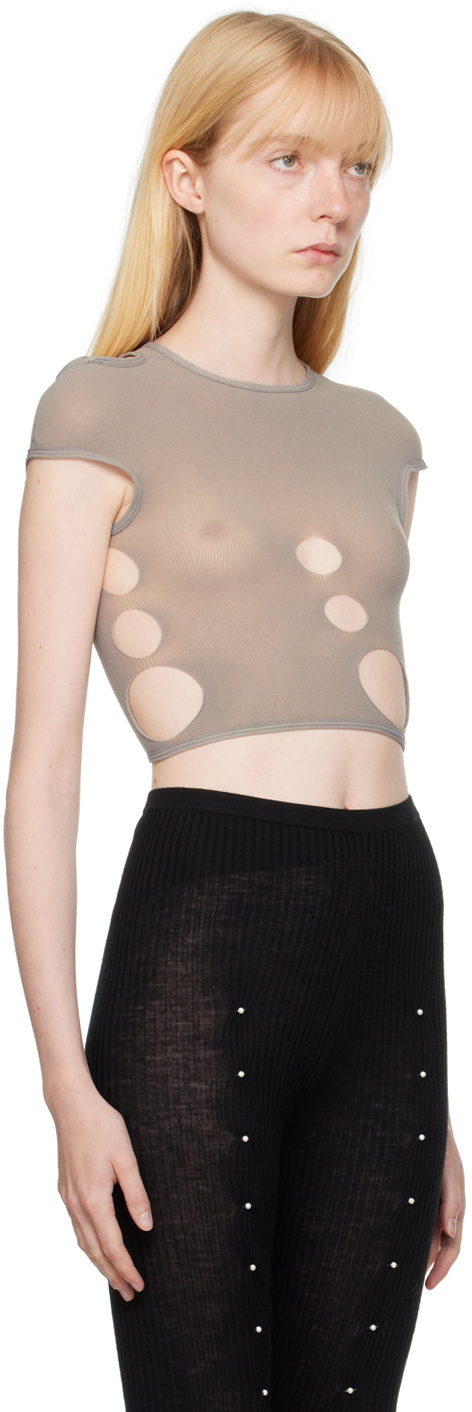 Rui Taupe Cutout T-Shirt