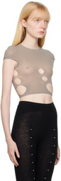 Rui Taupe Cutout T-Shirt