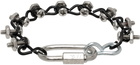 Apartment 1007 SSENSE Exclusive Silver & Black #14 Bracelet
