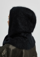 Lisa Yang Rina Brushed Cashmere Hood - Black - One Size