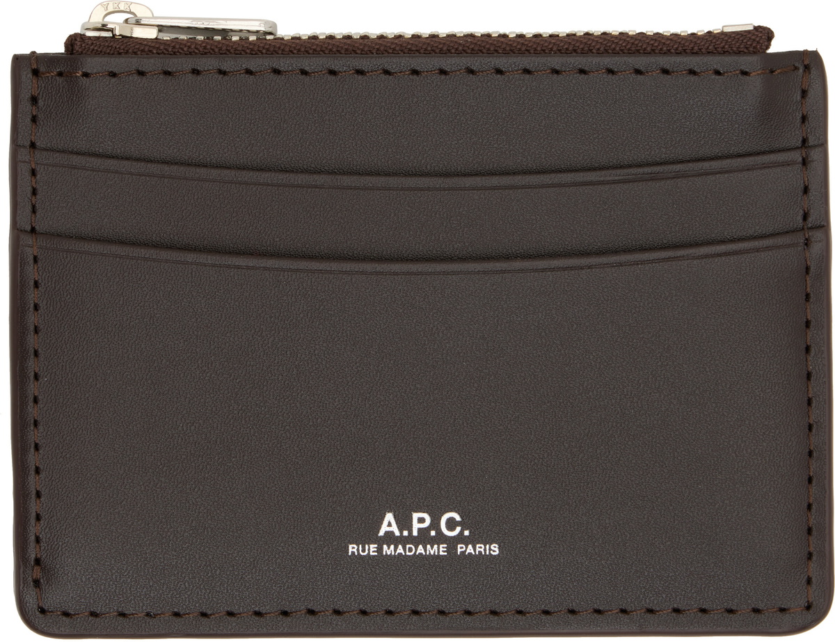 A.P.C. Brown Paris Card Holder