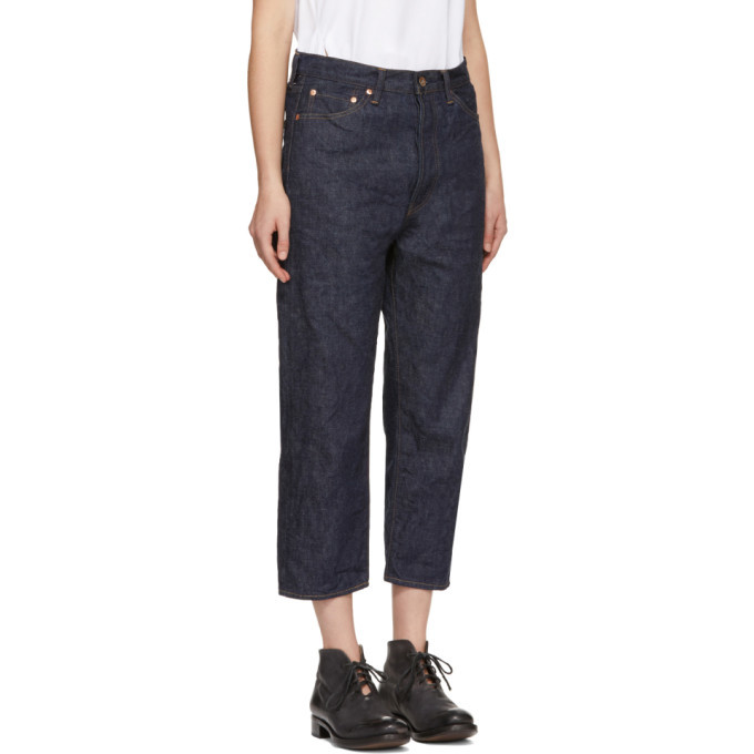 Chimala Indigo Wide Tapered Selvedge Denim Jeans