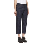 Chimala Indigo Wide Tapered Selvedge Denim Jeans