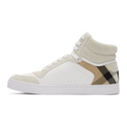 Burberry White House Check Reeth High-Top Sneakers