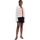 Holzweiler White Rosie Crochet Cardigan
