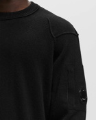 C.P. Company Lambswool Grs Crew Neck Knit Black - Mens - Pullovers