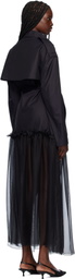 Nensi Dojaka Black Mia Hybrid Trench Coat