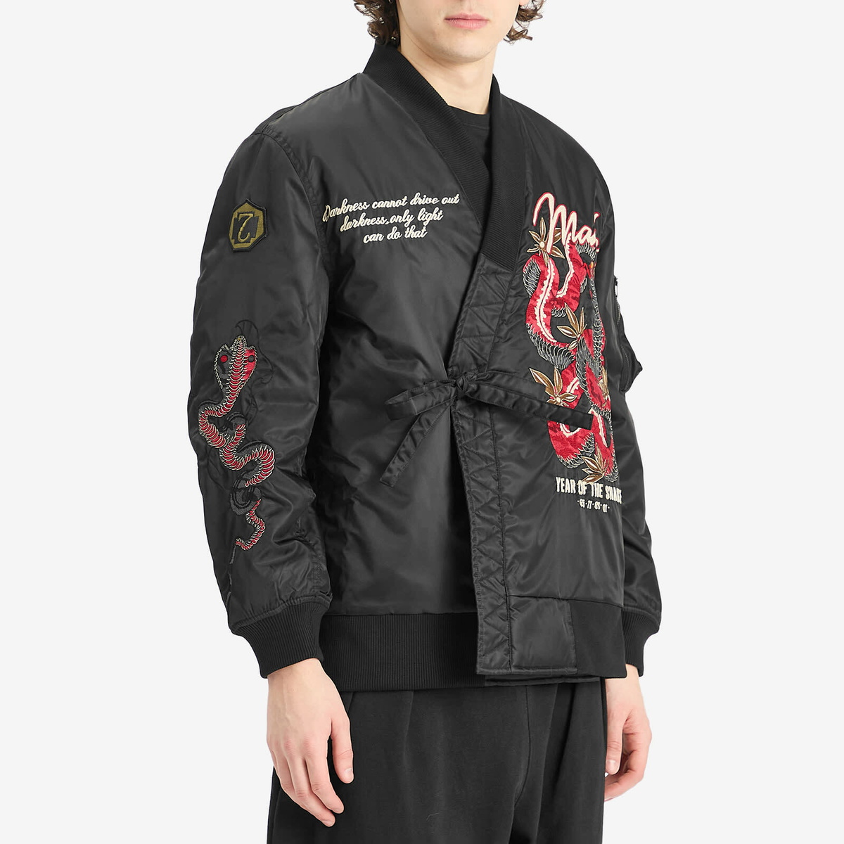 Maharishi Men's Year Of The Snake MA-1 Kimono Jacket in