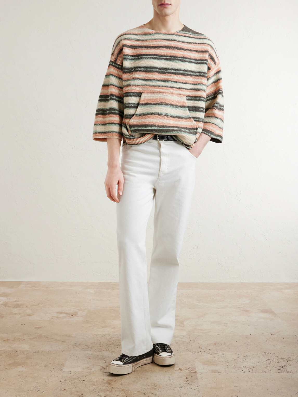 Visvim - Burrow Striped Wool and Cashmere-Blend Sweater - Neutrals