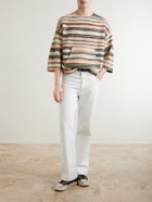 Visvim - Burrow Striped Wool and Cashmere-Blend Sweater - Neutrals