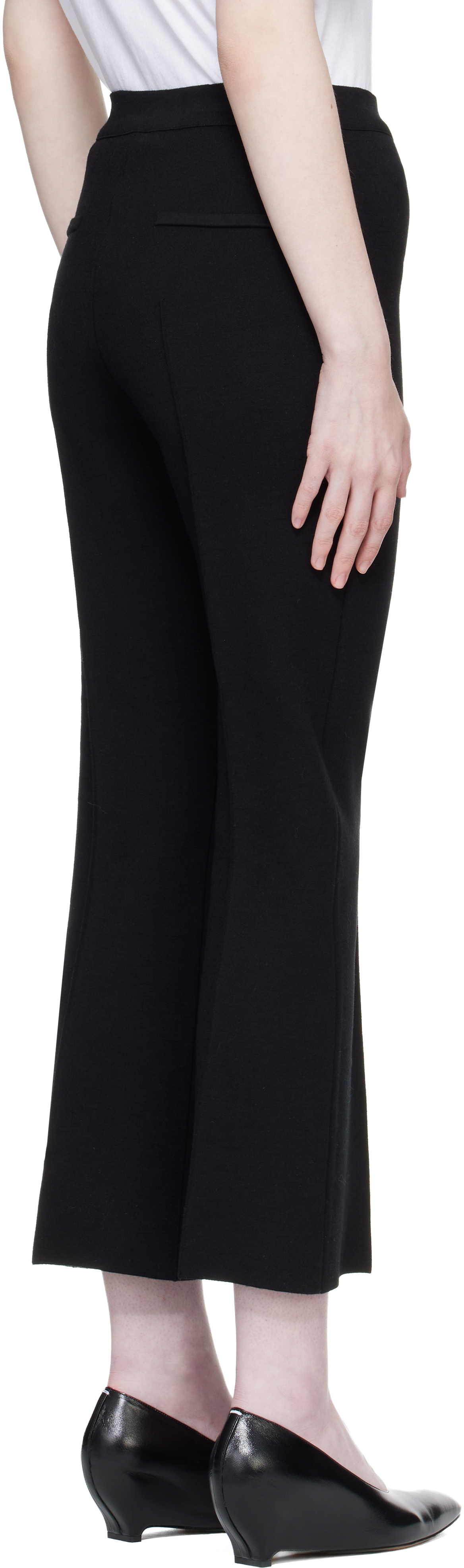 High Sport Black Merino Kick Trousers