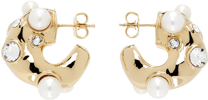 Photo: Dries Van Noten Gold Brass Earrings