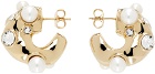 Dries Van Noten Gold Brass Earrings