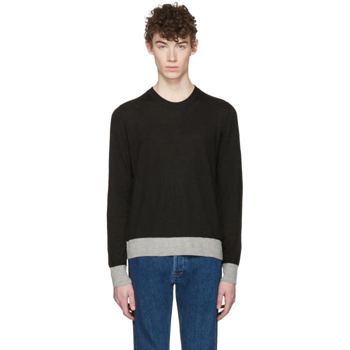 Photo: Maison Margiela Black Elbow Patch Pullover