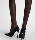 Dolce&Gabbana Tulle over-the-knee boots