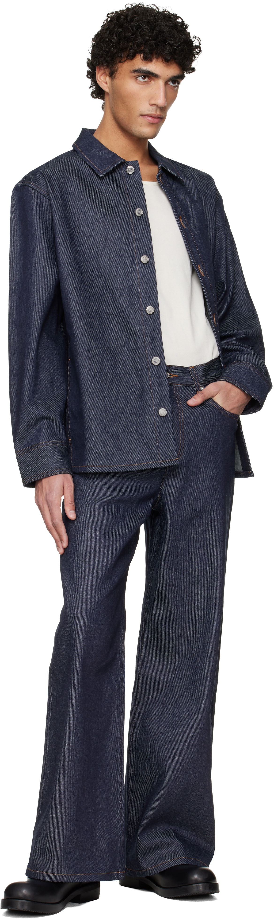 A.P.C. Navy Japanese Denim Jacket