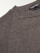 TOM FORD - Cashmere and Cotton-Blend Sweater - Brown