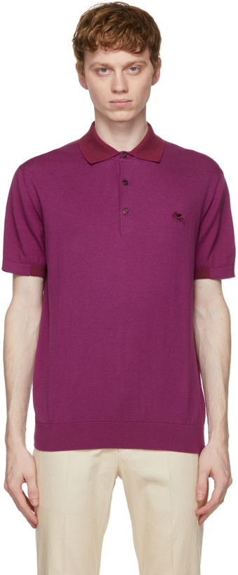 Photo: Etro Pink Jersey Polo