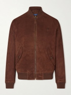 Polo Ralph Lauren - Logo-Embroidered Suede Bomber Jacket - Brown