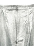 BALENCIAGA - Metallic Leather Skirt