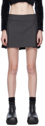 AMBUSH Gray Pleated Miniskirt