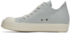 Rick Owens DRKSHDW Blue Low Sneakers