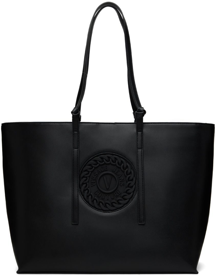 Versace Jeans Couture Black Logo Tote Versace
