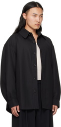 LGN Louis Gabriel Nouchi Black Wool Overshirt