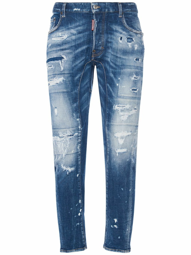 Photo: DSQUARED2 - Tidy Biker Stretch Cotton Denim Jeans