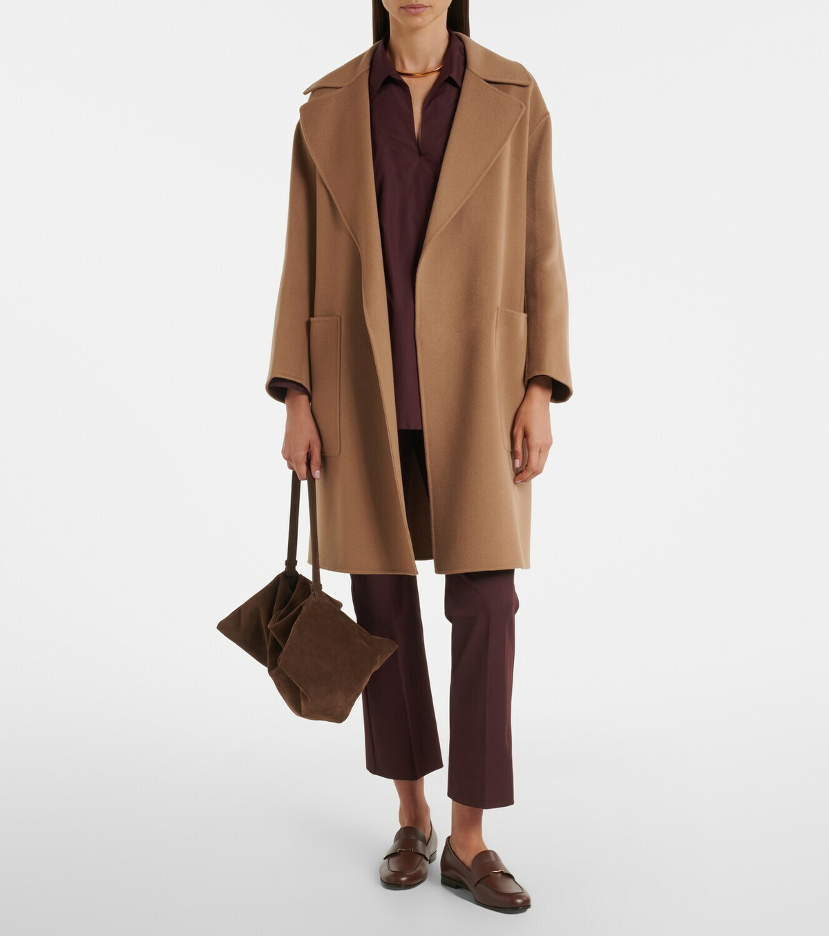 'S Max Mara Virgin wool wrap coat