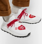 adidas Consortium - Pharrell Williams Human Made NMD Hu Logo-Embroidered Primeknit Sneakers - White