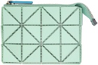 Bao Bao Issey Miyake Green Cassette Zip Wallet