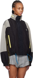 Meryll Rogge Multicolor Textured Nylon Track Jacket
