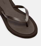Tory Burch Kira T Monogram thong sandals