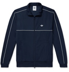 adidas Originals - Samstag Piped Stretch-Knit Track Jacket - Blue