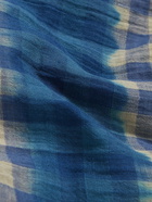 Paul Smith - Tie-Dyed Checked Cotton Scarf