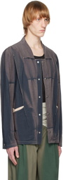 JiyongKim Navy Sun-Bleached Jacket