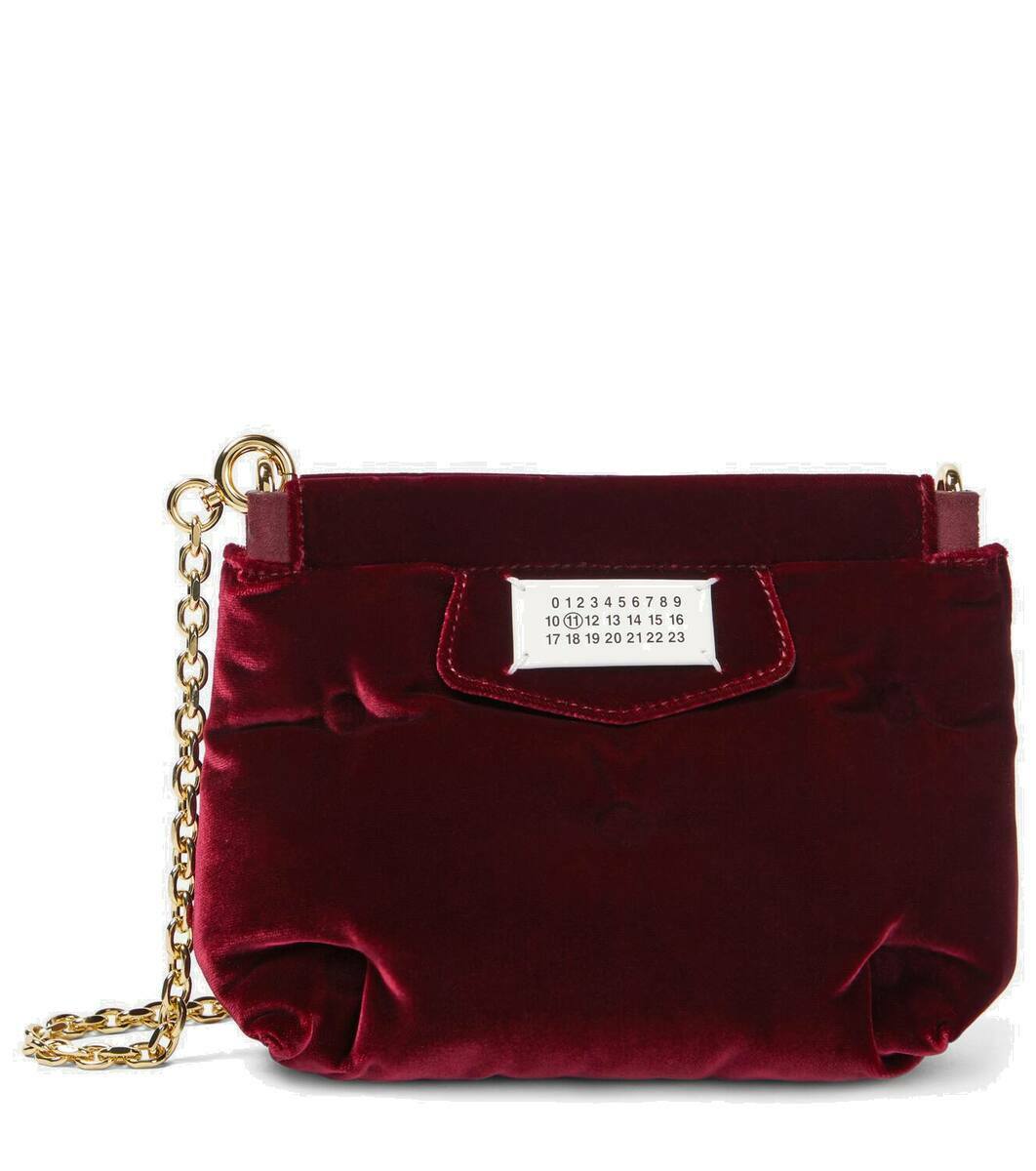 Maison Margiela Glam Slam Red Carpet Mini velvet clutch