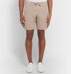 Hartford - Slim-Fit Linen-Chambray Drawstring Shorts - Men - Beige