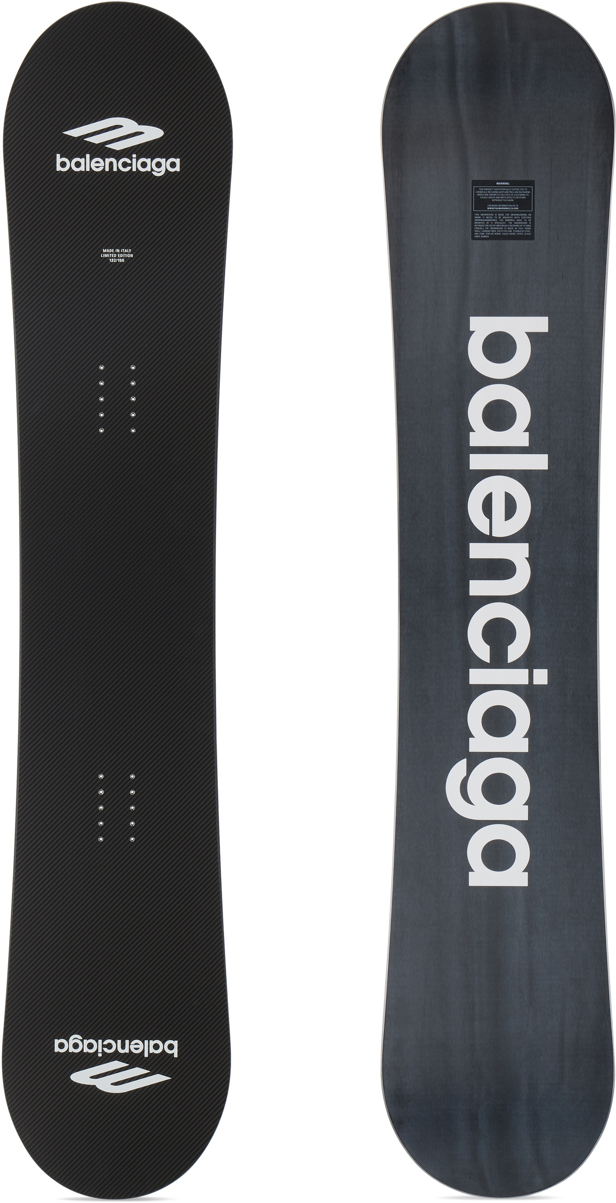 Balenciaga Black Limited Edition Snowboard