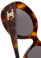 Celine Oval-frame Sunglasses - Brown Havana - One Size