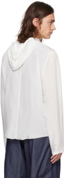 Gabriela Coll Garments White No.258 Hoodie