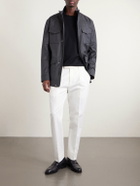 Zegna - Cotton and Linen-Blend Trousers - White
