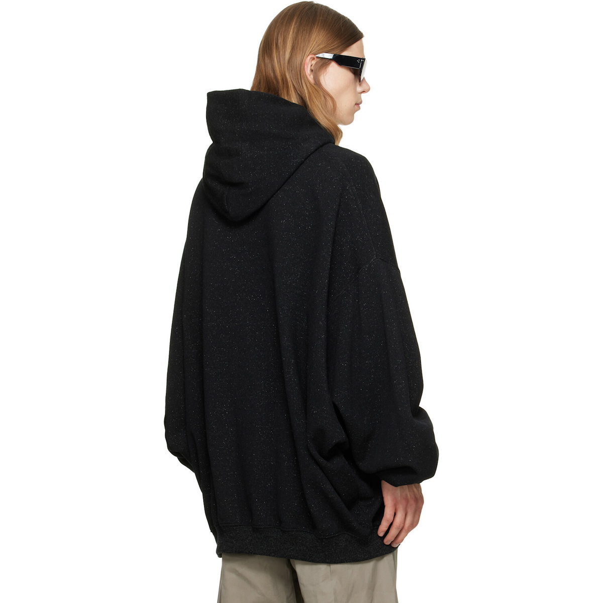 Rick Owens Black Tower Hun Hoodie