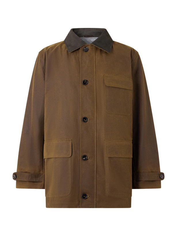 Photo: N.PEAL - Waxed-Cotton Jacket - Brown