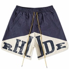 Rhude Men's Yachting Short in Navy/Cream