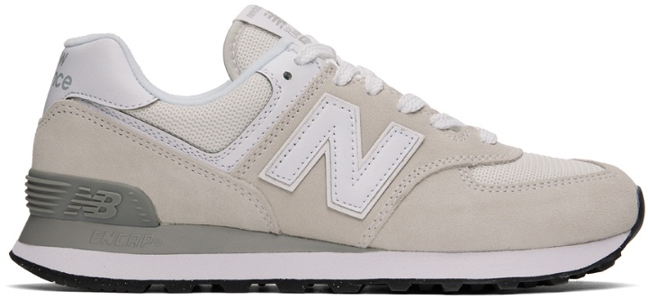 Photo: New Balance Off-White 574 Core Sneakers