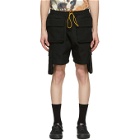 Rhude Black Cargo Shorts