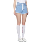 Off-White Blue Denim Shorts